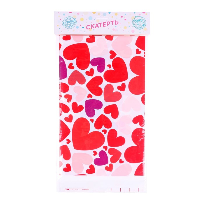Скатерть «Сердца», 108х180 см
Скатерть «Сердца», 108х180 см