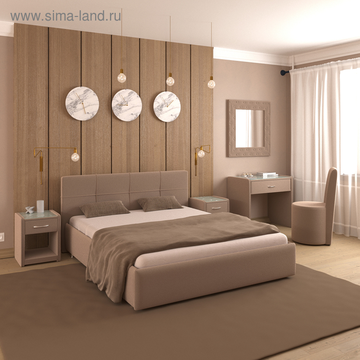 фото Кровать «птичье гнездо 2» с пм, 160 × 200 см, ортопедическое основание, цвет star velvet 1 архитектория