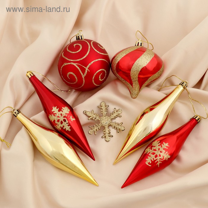 Набор украшений пластик 30 шт "Терезия" красно-золотой
Набор украшений пластик 30 шт "Терезия" красно-золотой