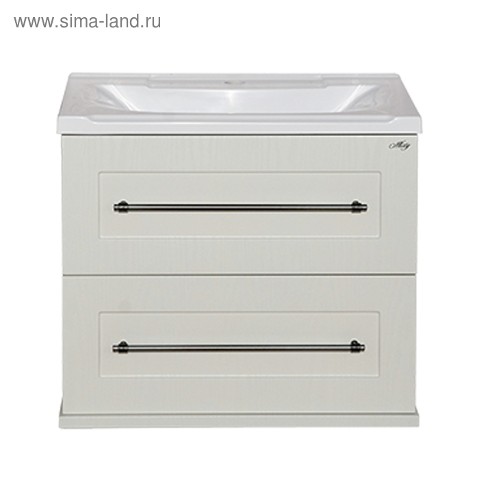 фото Тумба с раковиной «марта 60», подвесная, цвет белый фактурный, с раковиной