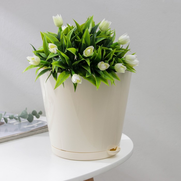 Горшок с прикорневым поливом Easy Grow, 4 л, цвет молочный
Горшок с прикорневым поливом Easy Grow, 4 л, цвет молочный