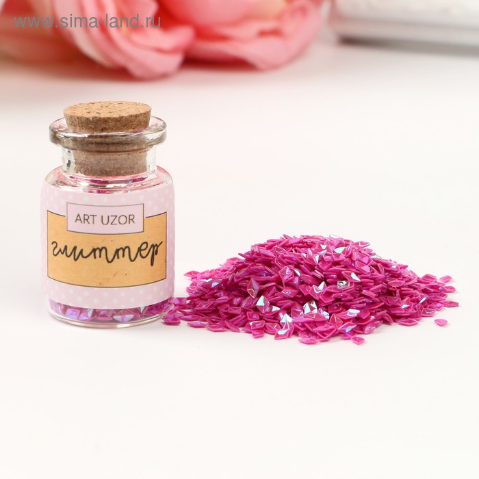 Глиттер в баночке «Малиновые ромбики», 4 х 2 х 2 см
Глиттер в баночке «Малиновые ромбики», 4 х 2 х 2 см