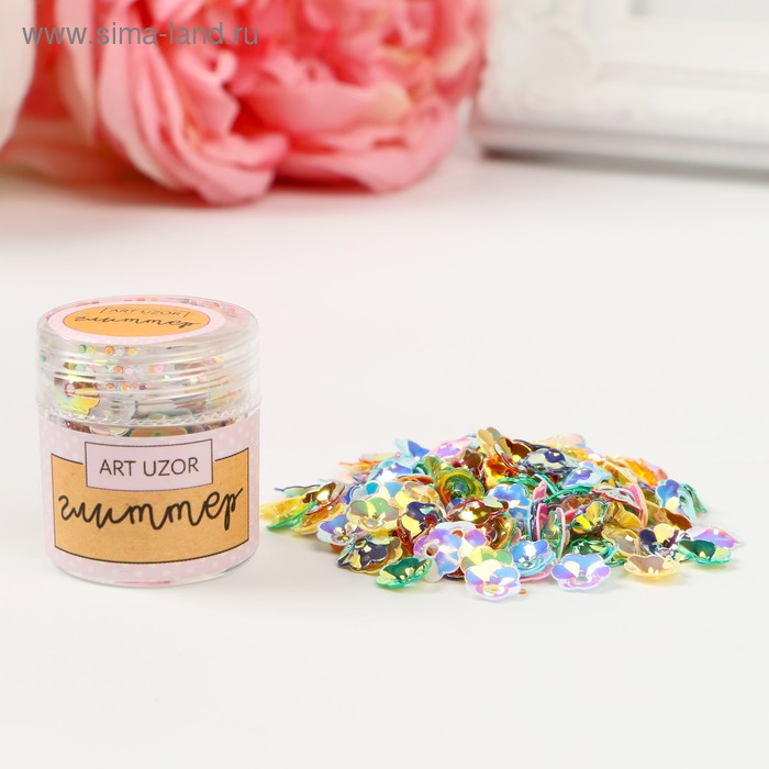 Глиттер в баночке «Пайетка цветы», 2,8 х 2,5 х 2,5 см
Глиттер в баночке «Пайетка цветы», 2,8 х 2,5 х 2,5 см