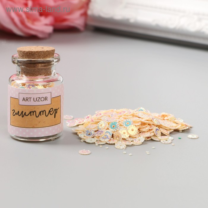 Пайетки в баночке «Кремовая», 4 х 2 х 2 см
Пайетки в баночке «Кремовая», 4 х 2 х 2 см