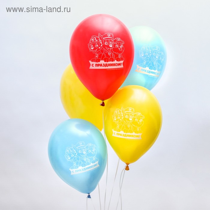 Шар воздушный 12" "С Праздником!", Щенячий патруль, команда (набор 5 шт)
Шар воздушный 12" "С Праздником!", Щенячий патруль, команда (набор 5 шт)