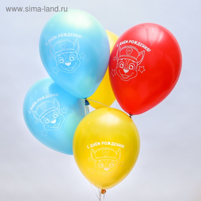 Шар воздушный 12" "С Днем рождения!", Щенячий патруль, Гончик (набор 5 шт)
Шар воздушный 12" "С Днем рождения!", Щенячий патруль, Гончик (набор 5 шт)