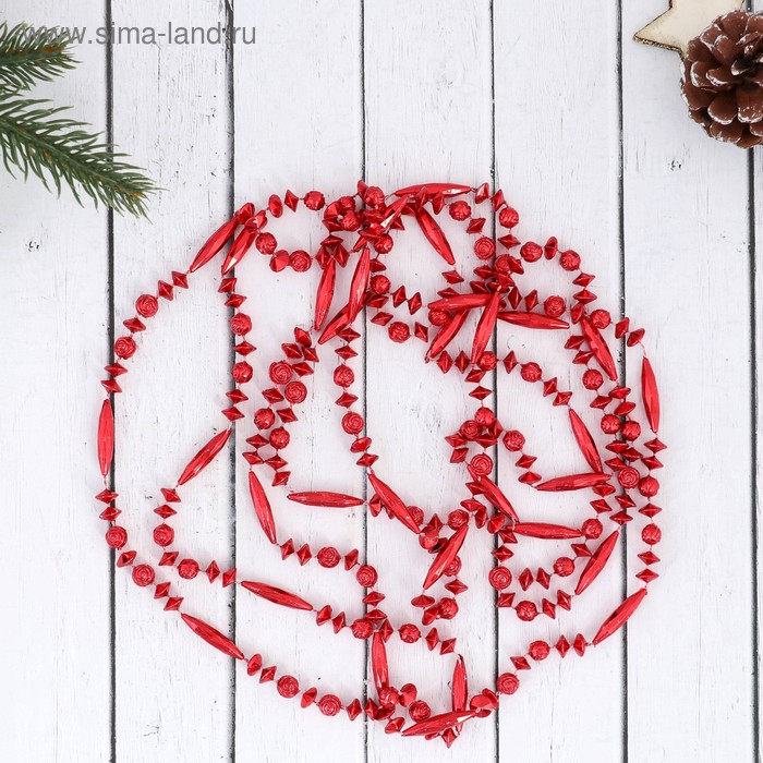 Бусы на ёлку 2,7 м "Капельки и цветочки" микс
Бусы на ёлку 2,7 м "Капельки и цветочки" микс