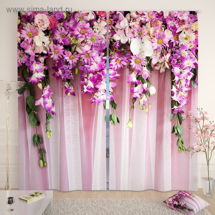Фотошторы «Цветочный водопад», размер 145 х 260 см, блэкаут
Фотошторы «Цветочный водопад», размер 145 х 260 см, блэкаут