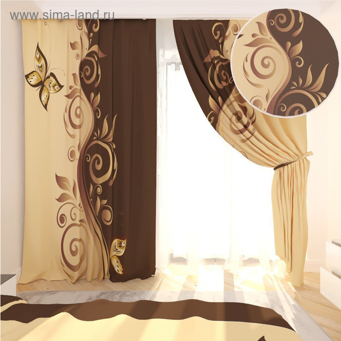 Фотошторы «Мелания», размер 145 х 260 см, габардин
Фотошторы «Мелания», размер 145 х 260 см, габардин