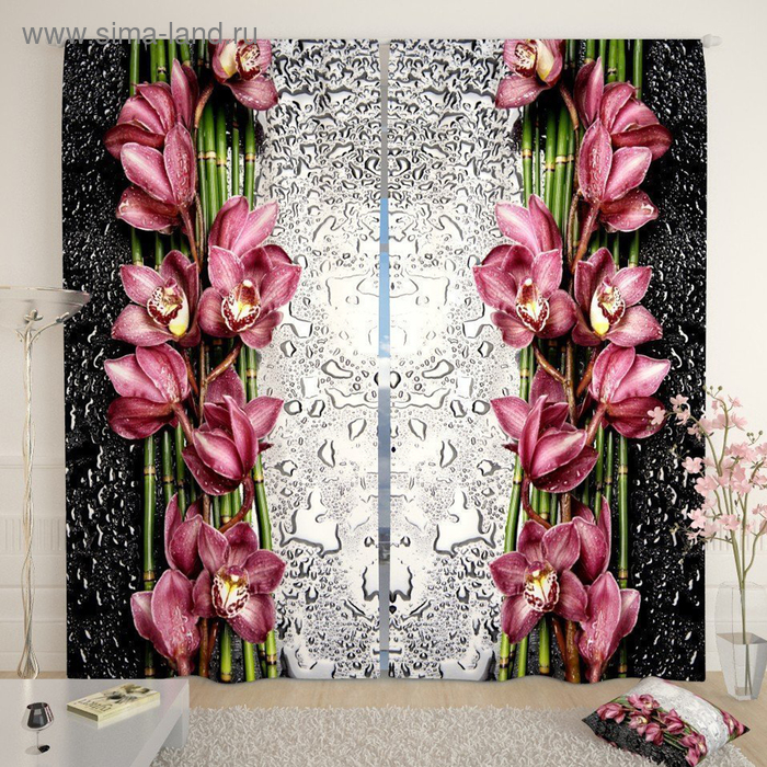 Фотошторы «Цветы после дождя», размер 145 х 260 см, габардин
Фотошторы «Цветы после дождя», размер 145 х 260 см, габардин