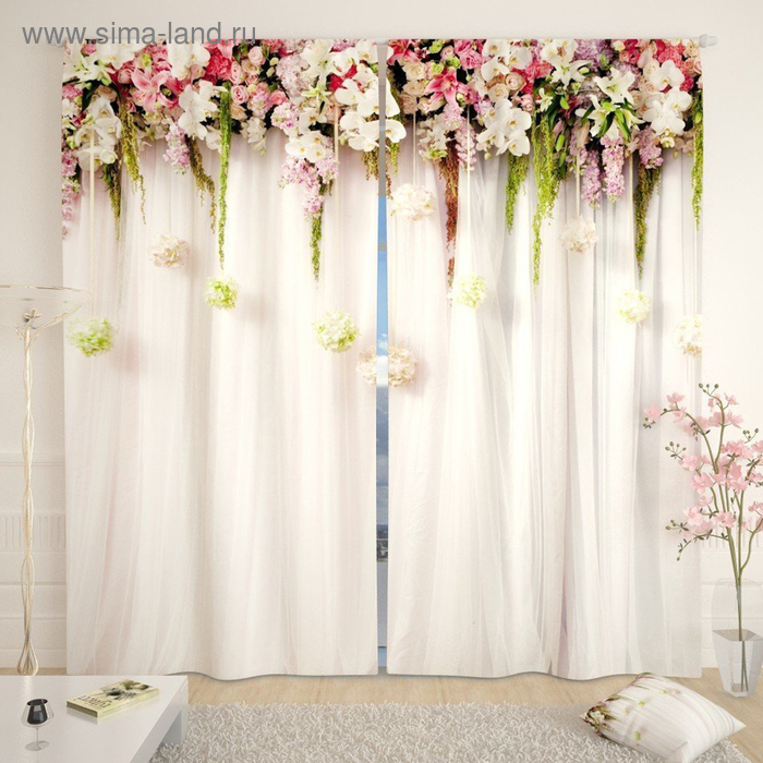 Фотошторы «Цветочный верх 2», размер 145 х 260 см, блэкаут
Фотошторы «Цветочный верх 2», размер 145 х 260 см, блэкаут