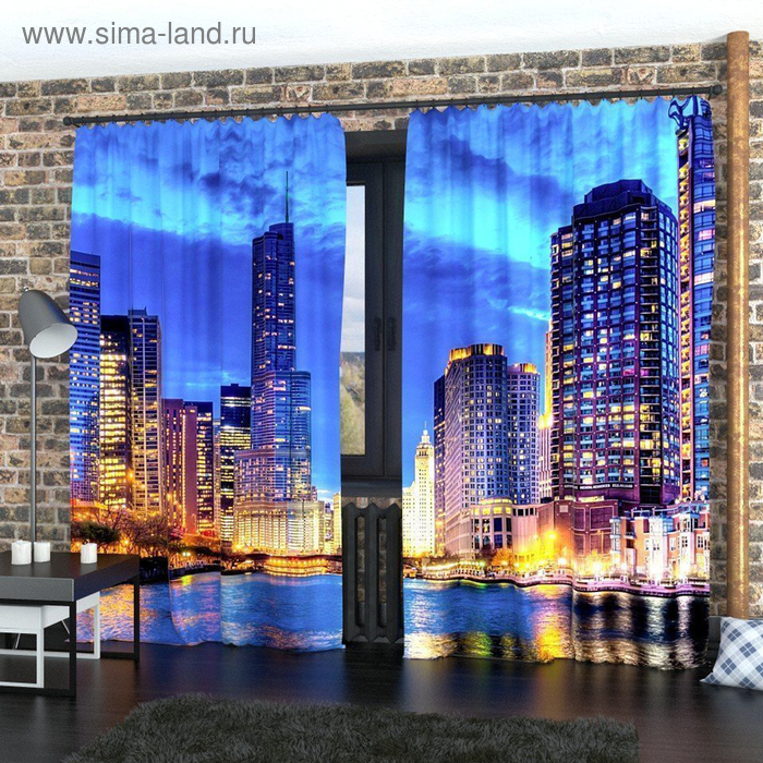 Фотошторы «Рассвет в мегаполисе», размер 145 х 260 см, габардин
Фотошторы «Рассвет в мегаполисе», размер 145 х 260 см, габардин