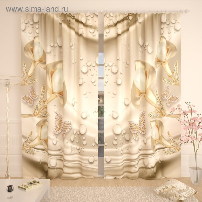 Фотошторы «Ювелирные бабочки», размер 145 х 260 см, блэкаут
Фотошторы «Ювелирные бабочки», размер 145 х 260 см, блэкаут