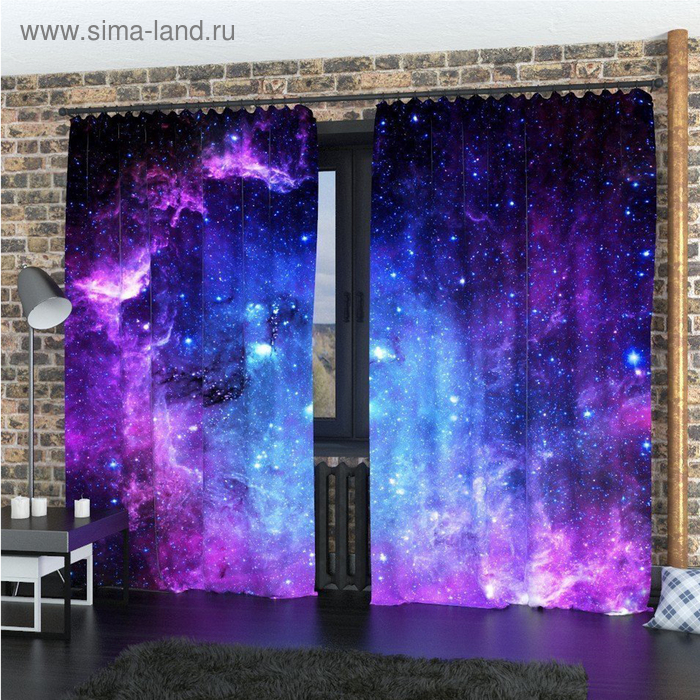 Фотошторы «Фиолетовое звёздное небо», размер 145 х 260 см, габардин
Фотошторы «Фиолетовое звёздное небо», размер 145 х 260 см, габардин