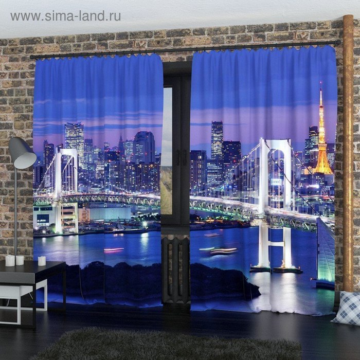 Фотошторы «Бруклинский мост 2», размер 145 х 260 см, блэкаут
Фотошторы «Бруклинский мост 2», размер 145 х 260 см, блэкаут