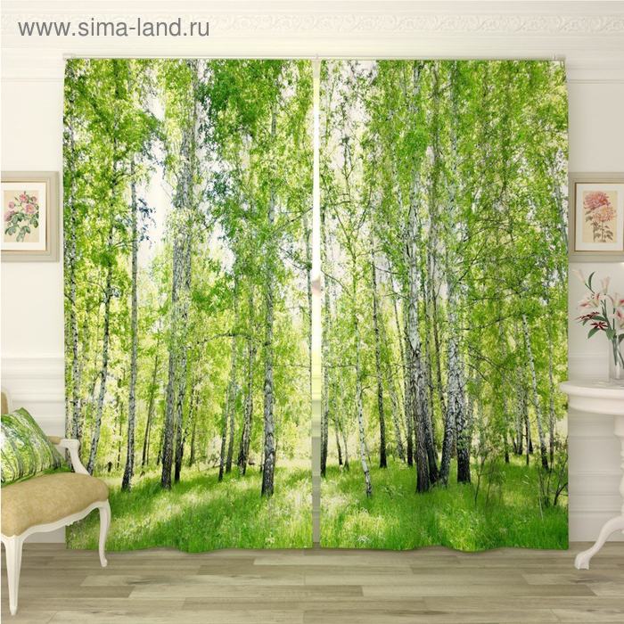 Фотошторы «Березовый лес 2», размер 145 х 260 см, блэкаут
Фотошторы «Березовый лес 2», размер 145 х 260 см, блэкаут