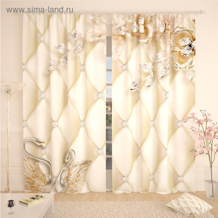 Фотошторы «Роскошные лебеди», размер 145 х 260 см, габардин
Фотошторы «Роскошные лебеди», размер 145 х 260 см, габардин