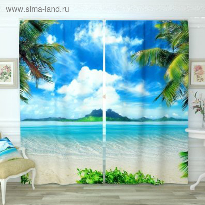 Фотошторы «Остров мечты», размер 145 х 260 см, блэкаут
Фотошторы «Остров мечты», размер 145 х 260 см, блэкаут