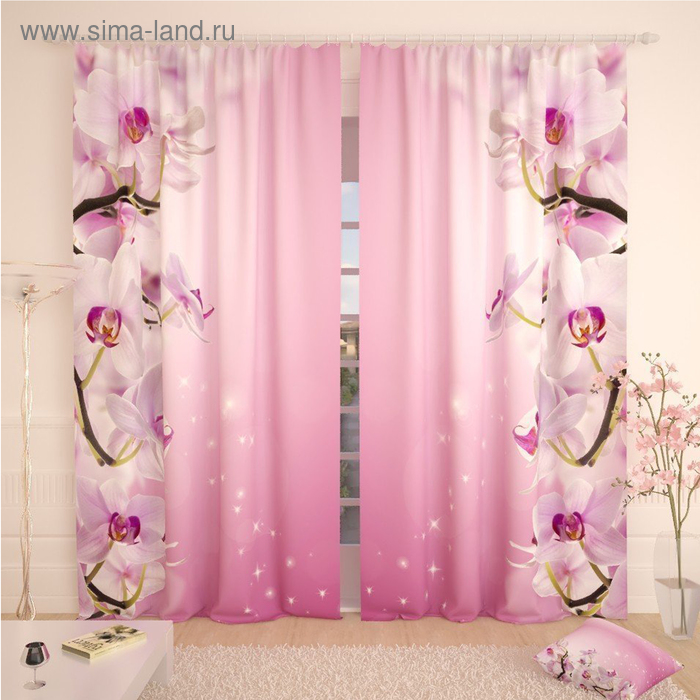 Фотошторы «Розоватая орхидея», размер 145 х 260 см, габардин
Фотошторы «Розоватая орхидея», размер 145 х 260 см, габардин
