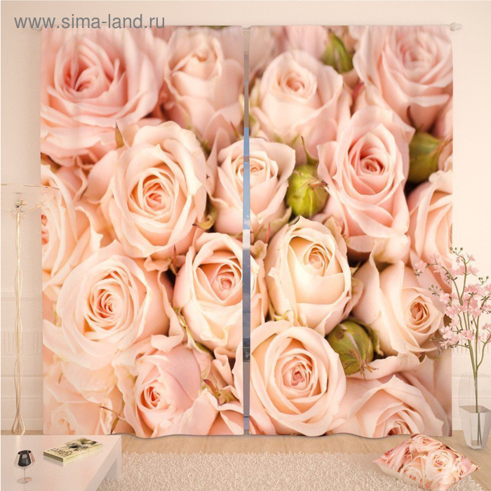 Фотошторы «Бутоны роз», размер 145 х 260 см, габардин
Фотошторы «Бутоны роз», размер 145 х 260 см, габардин