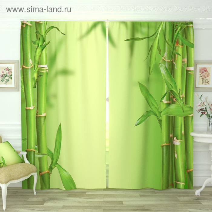 Фотошторы «Нежный бамбук», размер 145 х 260 см, габардин
Фотошторы «Нежный бамбук», размер 145 х 260 см, габардин