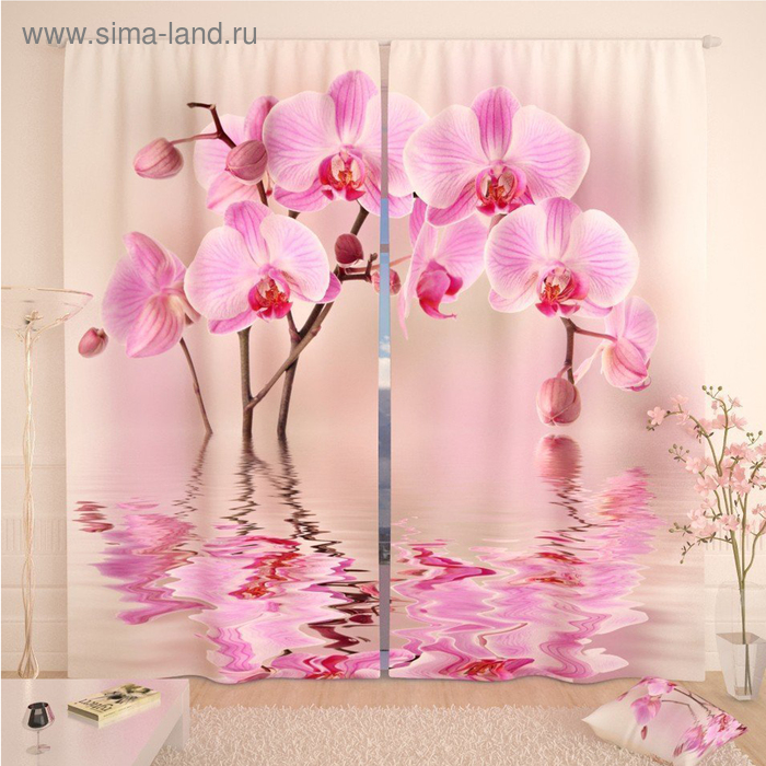 Фотошторы «Арка из орхидей», размер 145 х 260 см, блэкаут
Фотошторы «Арка из орхидей», размер 145 х 260 см, блэкаут