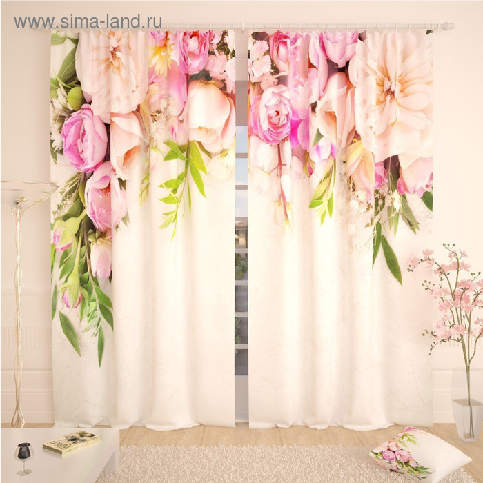 Фотошторы «Объятие из цветов», размер 145 х 260 см, блэкаут
Фотошторы «Объятие из цветов», размер 145 х 260 см, блэкаут