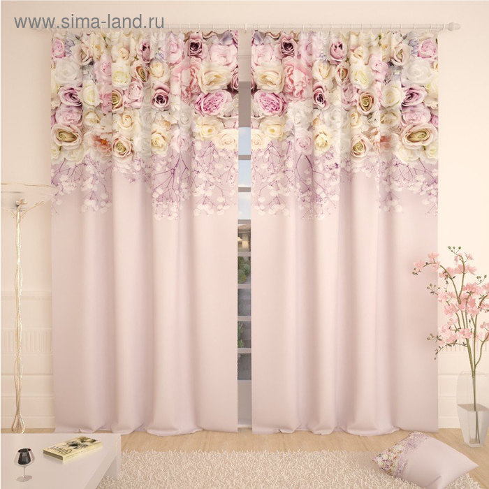 Фотошторы «Розы с веточками 2», размер 145 х 260 см, блэкаут
Фотошторы «Розы с веточками 2», размер 145 х 260 см, блэкаут