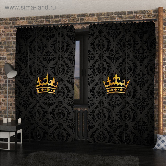 Фотошторы «Корона», размер 145 х 260 см, блэкаут
Фотошторы «Корона», размер 145 х 260 см, блэкаут