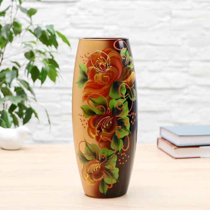 Ваза "Хохлома" овал d-7см 10х26см
Ваза "Хохлома" овал d-7см 10х26см