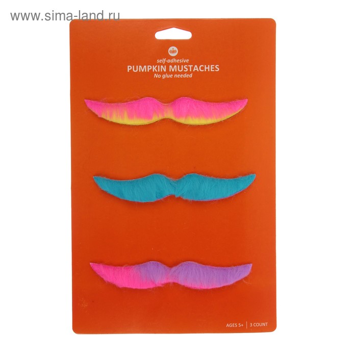 Карнавальные усы «Диско», набор 3 шт., цвета МИКС
Карнавальные усы «Диско», набор 3 шт., цвета МИКС