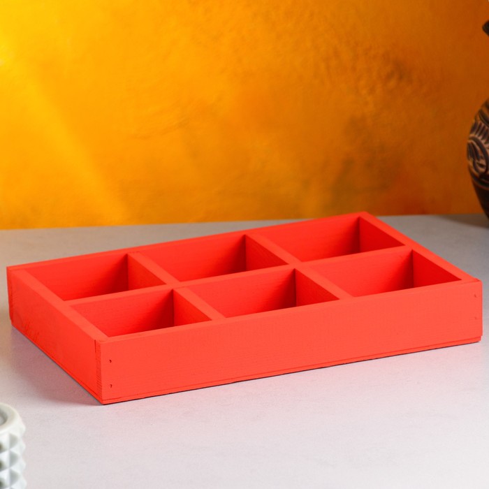 Кашпо деревянное 28×19×5 см "Six, 6 ячеек", красный Дарим Красиво
Кашпо деревянное 28×19×5 см "Six, 6 ячеек", красный Дарим Красиво