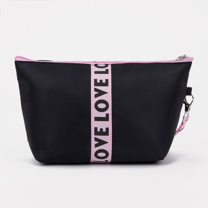 Косметичка на молнии, цвет чёрный/розовый
Косметичка на молнии, цвет чёрный/розовый