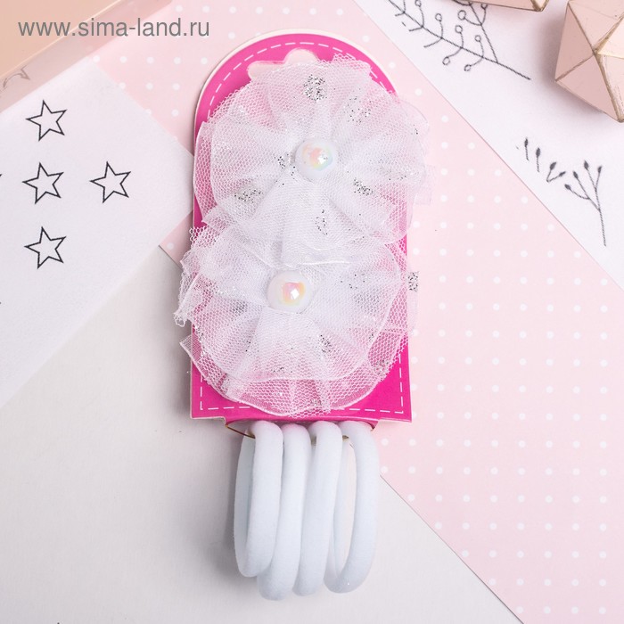 Набор для волос "Милашка" (2 зажима, 4 резинки) блеск белый
Набор для волос "Милашка" (2 зажима, 4 резинки) блеск белый