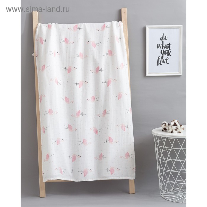 Пелёнка муслиновая Крошка Я «Фламинго» 75х120 см, двухслойная, 70% бамбук, 30% хлопок
Пелёнка муслиновая Крошка Я «Фламинго» 75х120 см, двухслойная, 70% бамбук, 30% хлопок