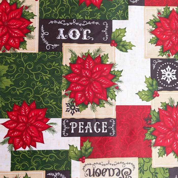 фото Скатерть доляна love 145×300 см, 100% п/э