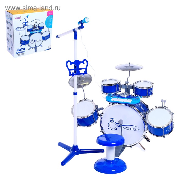 Барабанная установка «Настоящий барабанщик» с пианино, стульчиком, микрофоном, МИКС
Барабанная установка «Настоящий барабанщик» с пианино, стульчиком, микрофоном, МИКС