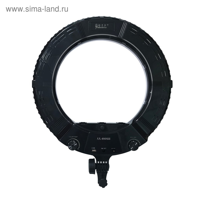 фото Кольцевая лампа okira led ring ax 480 s, 48 вт, 240 светодиодов, d=45 см, черная