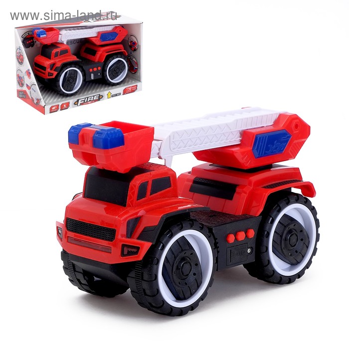 Машина инерционная «Пожарная служба», световые и звуковые эффекты
Машина инерционная «Пожарная служба», световые и звуковые эффекты