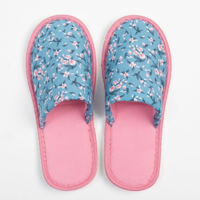 Тапочки женские цвет голубой, размер 38-39
Тапочки женские цвет голубой, размер 38-39