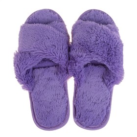 Тапочки женские цвет фиолетовый, размер 40 
Тапочки женские цвет фиолетовый, размер 40