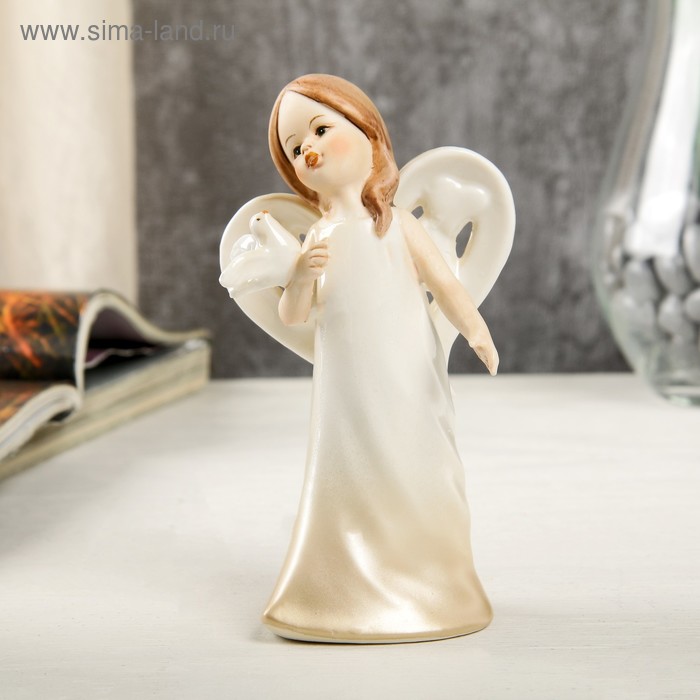 Сувенир керамика "Ангел девочка в кремовом платье с голубем" 12х6,5х5,3
Сувенир керамика "Ангел девочка в кремовом платье с голубем" 12х6,5х5,3