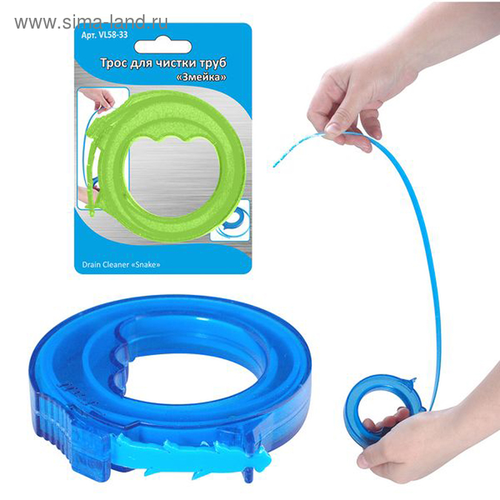 Трос для чистки труб «Змейка», 43 см, цвет МИКС
Трос для чистки труб «Змейка», 43 см, цвет МИКС