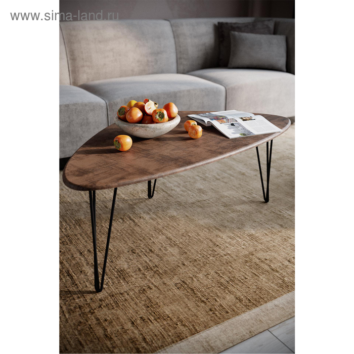 фото Стол журнальный «престон», 1200 × 700 × 446 мм, цвет браун калифорния