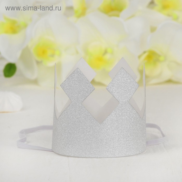Корона «Король», с блёстками, цвет серебряный
Корона «Король», с блёстками, цвет серебряный