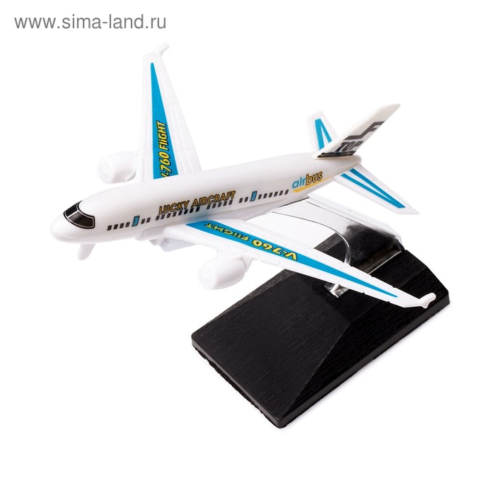 Самолёт инерционный «Авиалайнер» с подставкой 
Самолёт инерционный «Авиалайнер» с подставкой