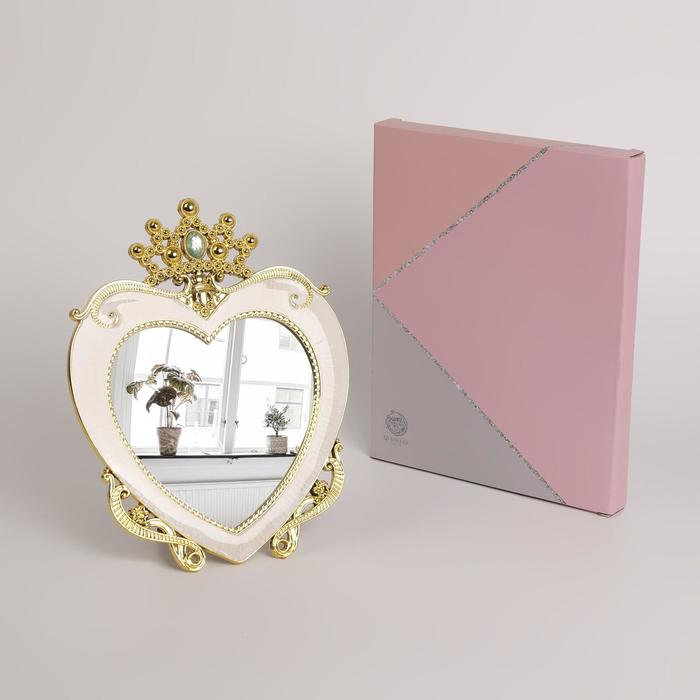 Зеркало интерьерное в подарочной упаковке, зеркальная поверхность 14 × 14,5 см, цвет бежевый/золотистый
Зеркало интерьерное в подарочной упаковке, зеркальная поверхность 14 × 14,5 см, цвет бежевый/золотистый