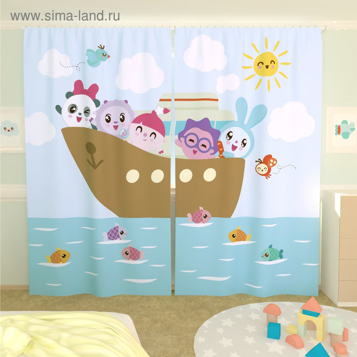 Фотошторы «Малышарики 1», размер 150 × 260 см, габардин 
Фотошторы «Малышарики 1», размер 150 × 260 см, габардин