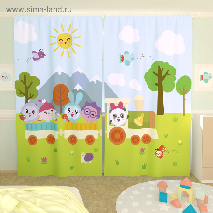 Фотошторы «Малышарики 5», размер 150 × 260 см, габардин
Фотошторы «Малышарики 5», размер 150 × 260 см, габардин