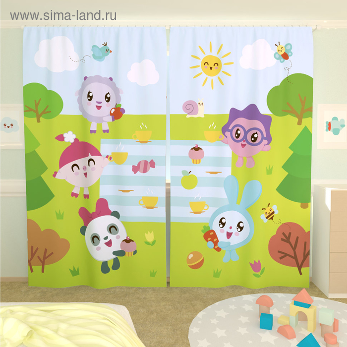 Фотошторы «Малышарики 7», размер 150 × 260 см, габардин
Фотошторы «Малышарики 7», размер 150 × 260 см, габардин